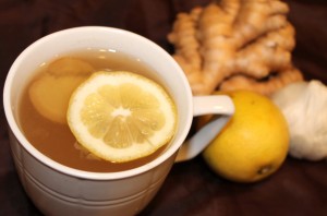 чай с лимон и джинджифил